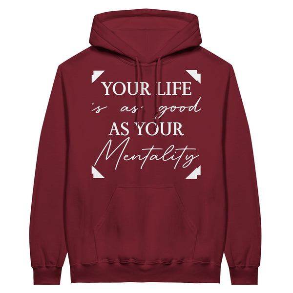 Mindset Matters - Classic Unisex Pullover Hoodie - Garnet - Hoodies