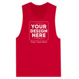 From Gym to Street - The Ultimate Customizable Muscle Tank Top - Red - Tank Tops