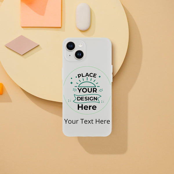 Sleek and Durable - The Perfect Customizable iPhone Flexi Case - iPhone 14 - Print Material