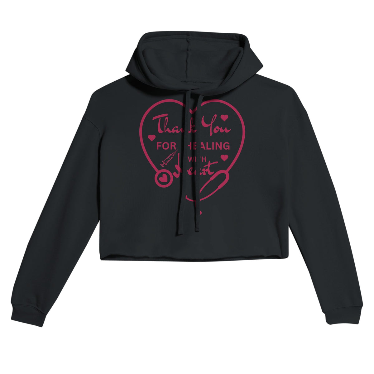 Healing with Heart - A Nurse's Tribute Hoodie - Black - Hoodies