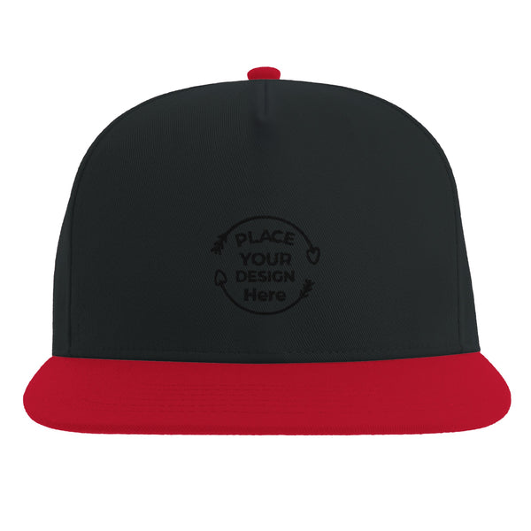 Sleek & Durable - The Customizable Ultimate Snapback - Black red - Cap