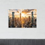 Radiance Above the Skyscrapers - 24x36 - Framed Posters