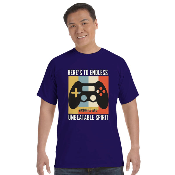 Unbeatable Spirit – The Ultimate Gamer’s Tribute - grape - T-shirts