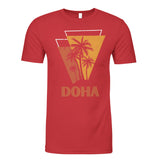 Doha City Sunset Charm - Red - T-shirts