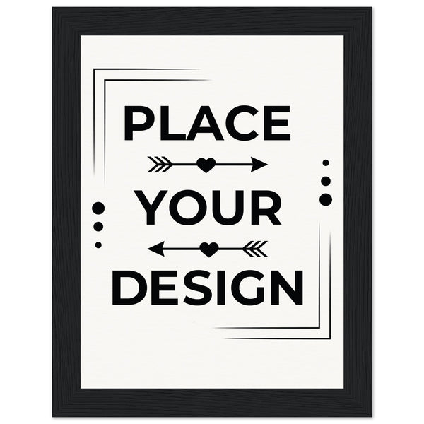 Elegance Framed - Museum-Quality Customizable Art for Your Walls - 15x20 cm 6x8″ Black frame - Wooden Framed Posters