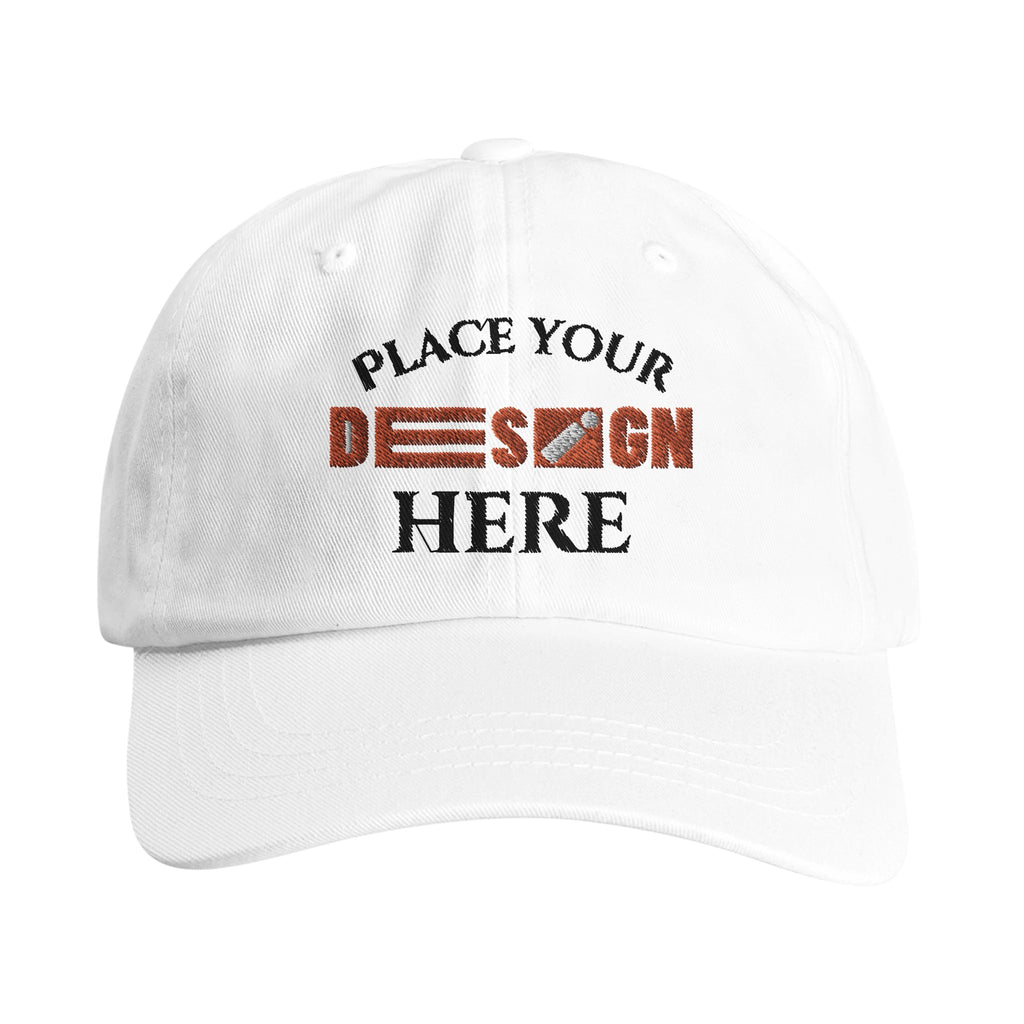 Stay Stylish with Our Low-Profile Camo Dad Cap - White - Caps