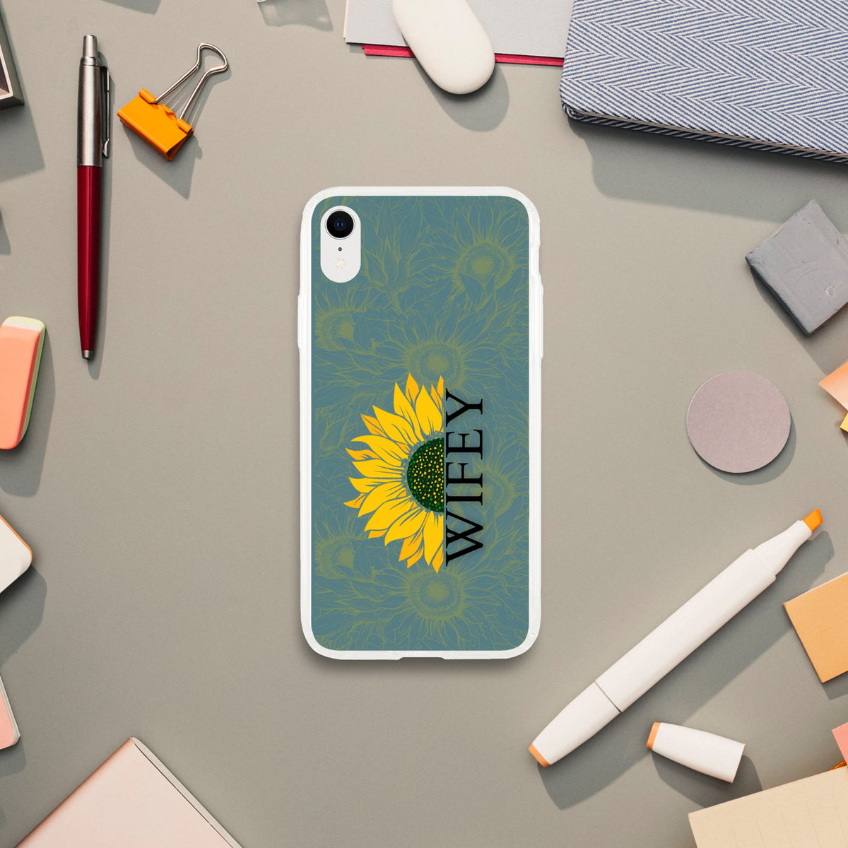 Sunflower Duo - WIFEY & HUBBY iPhone Cases - - Tech Accessories