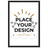 Vivid Decor - Semi-Glossy Customizable Posters with Sturdy Wooden Frames - 30x45 cm 12x18″ Black frame - Wooden Framed Posters