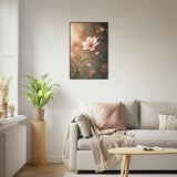 Blossom Whisper - Serene Cherry Blossom Framed Art - - Metal Framed Posters