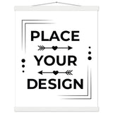 Vintage Vibes - Classic Matte Poster with Custom Magnetic Hangers - 40x50 cm 16x20″ White wall hanger - Posters With Hanger