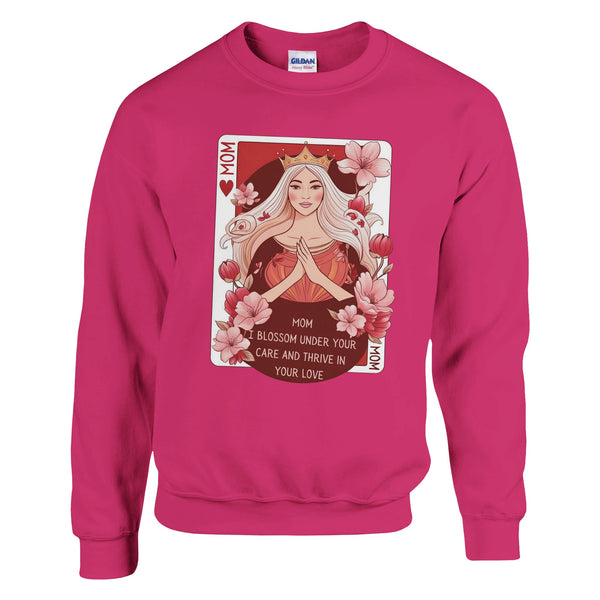 Queen of Hearts - Cherishing the Bond with Mom - Heliconia - Sweatshirts