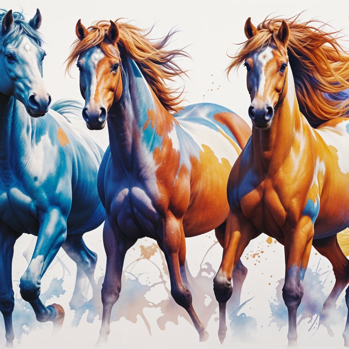 Wild Beauty - Painted Horses - 24x36 - Framed Posters