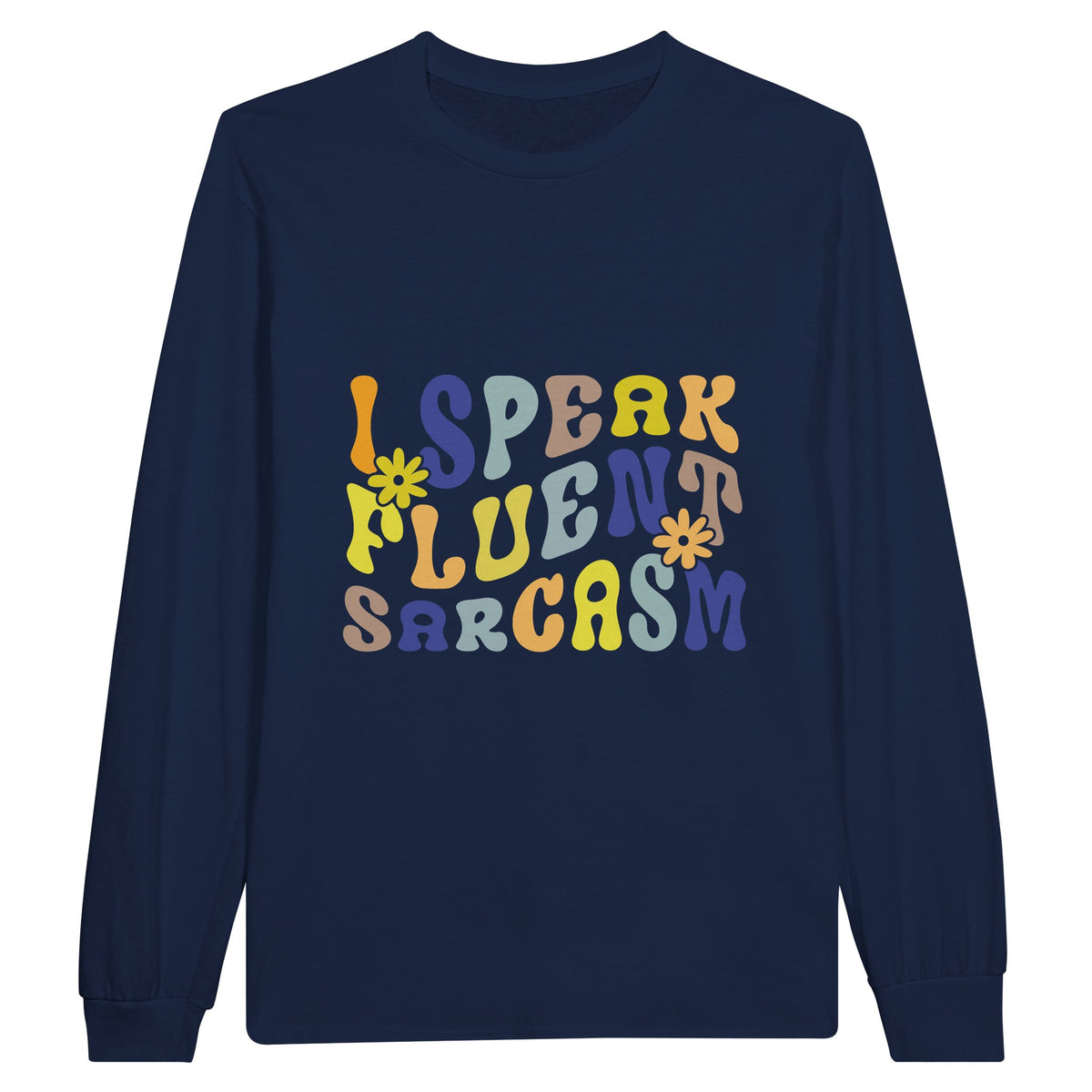 Tongue-in-Cheek Threads - Communicate in Style - Navy - Sweatshirt