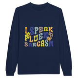 Tongue-in-Cheek Threads - Communicate in Style - Navy - Sweatshirt