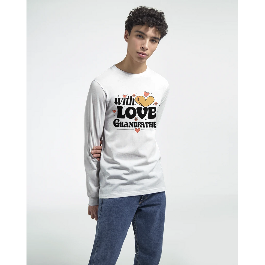 Long Sleeve T-Shirt Gift for Grandfather – With Love Edition - - Hoodies