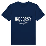 Embrace the Indoorsy Life - Cozy Comfort in Cotton - Navy - T-shirts