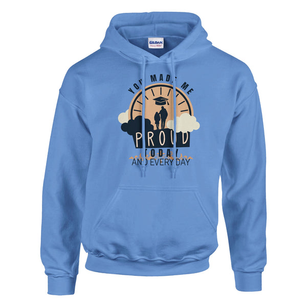 Echoes of Achievement - Graduation Day Glory - Carolina Blue - Hoodies