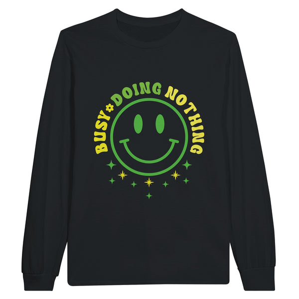 Mindful Moments - Reflect with 'BUSY DOING NOTHING - Black - Sweatshirt