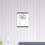 Sophisticated Minimalism - Magnetic Flower Poster - - Posters With Hanger