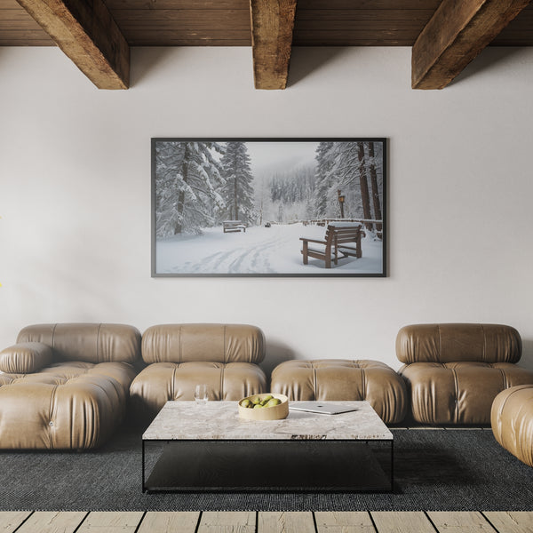 Silent Moments - Winter's Embrace - 12x18 - Framed Posters