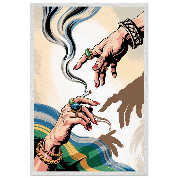 Smoke & Shadows – Framed Poster Gift - - Wooden Framed Posters