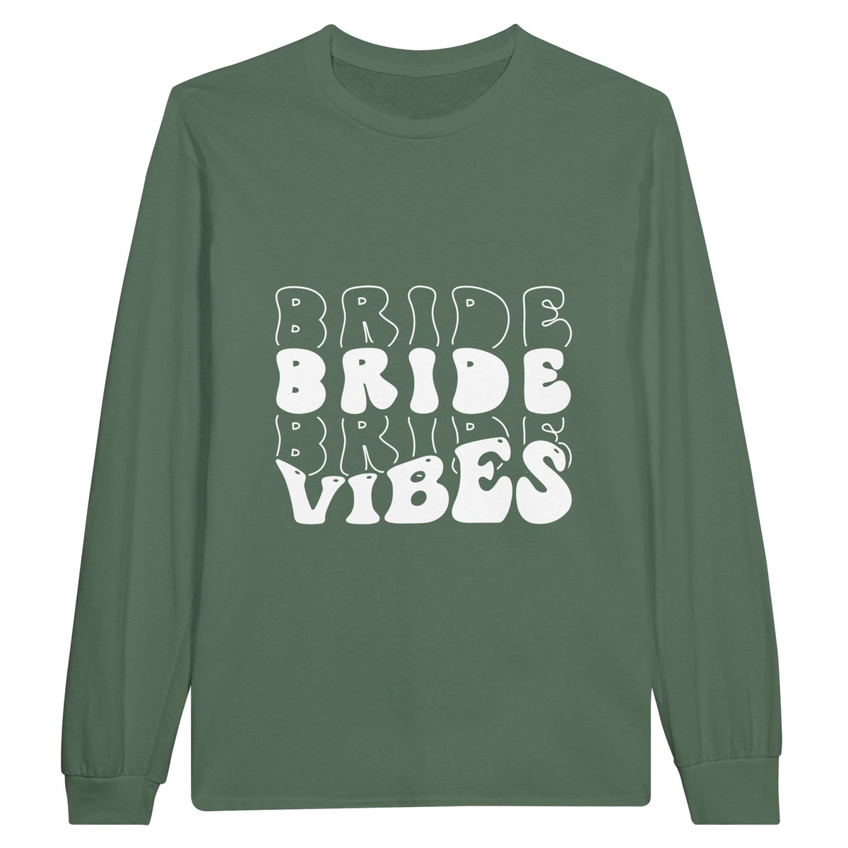 Bride Vibes - Capturing Moments - Creating Memories Long-sleeve T-shirt - Military Green - Long Sleeve T-shirts