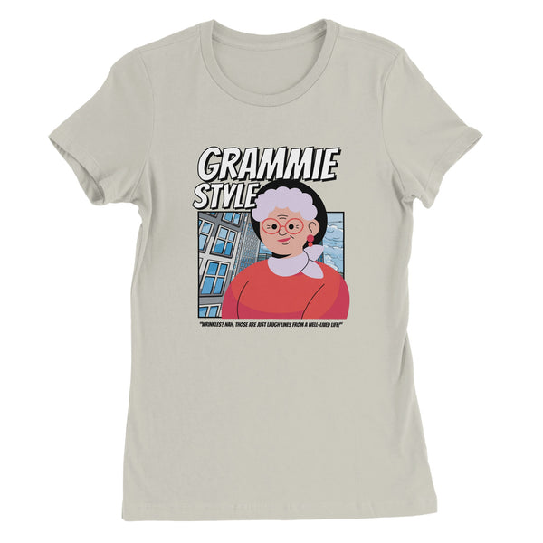 Retro Grandma T-Shirt – Bella + Canvas Comfort - Ash - T-Shirt