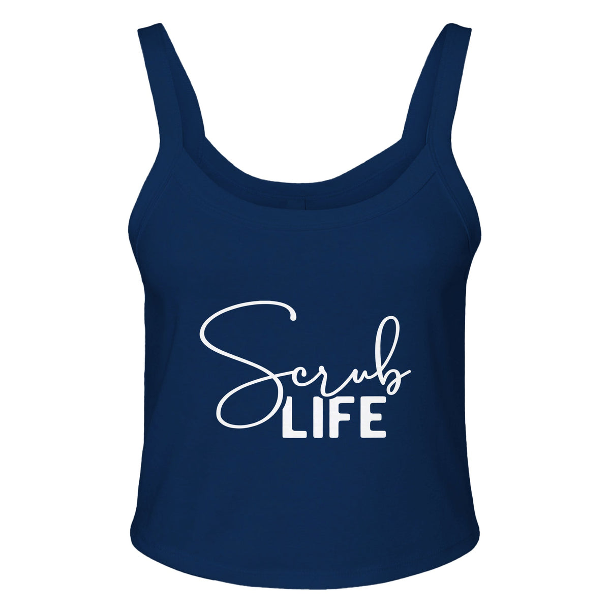 Scrub Life - Embrace the Everyday Hero - solid navy blend - Print Material