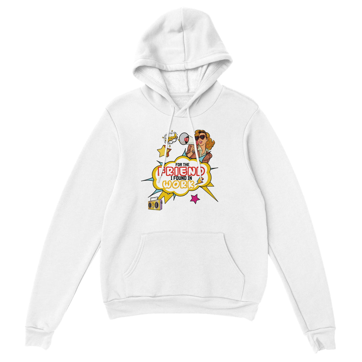 Work Buddies Turned Friends -A Pop Art Tribute - White - Hoodies