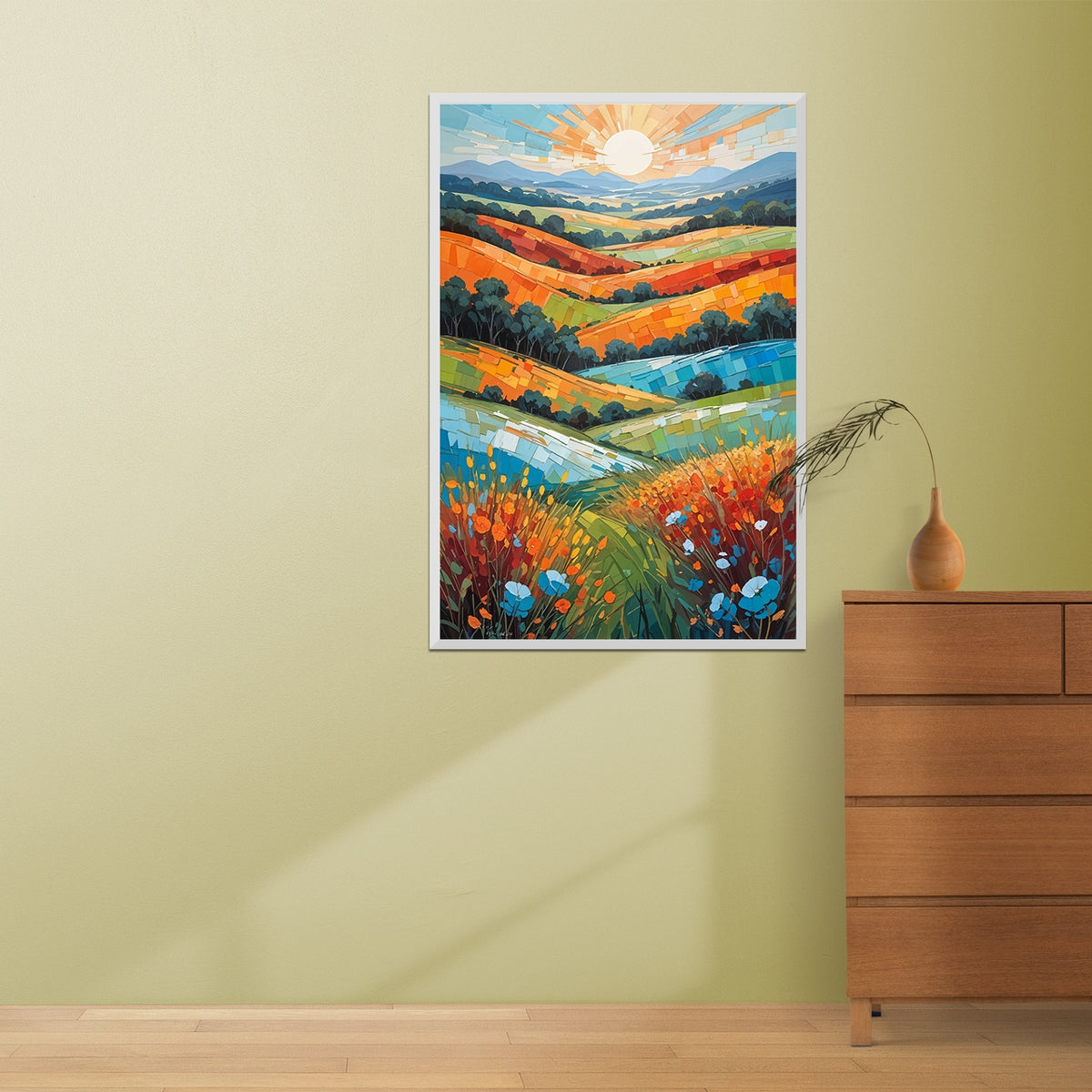 Radiant Fields Awakening - - Framed Posters