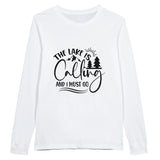 Serenity Beckons - Long Sleeve Cotton Classic - White - Sweatshirt