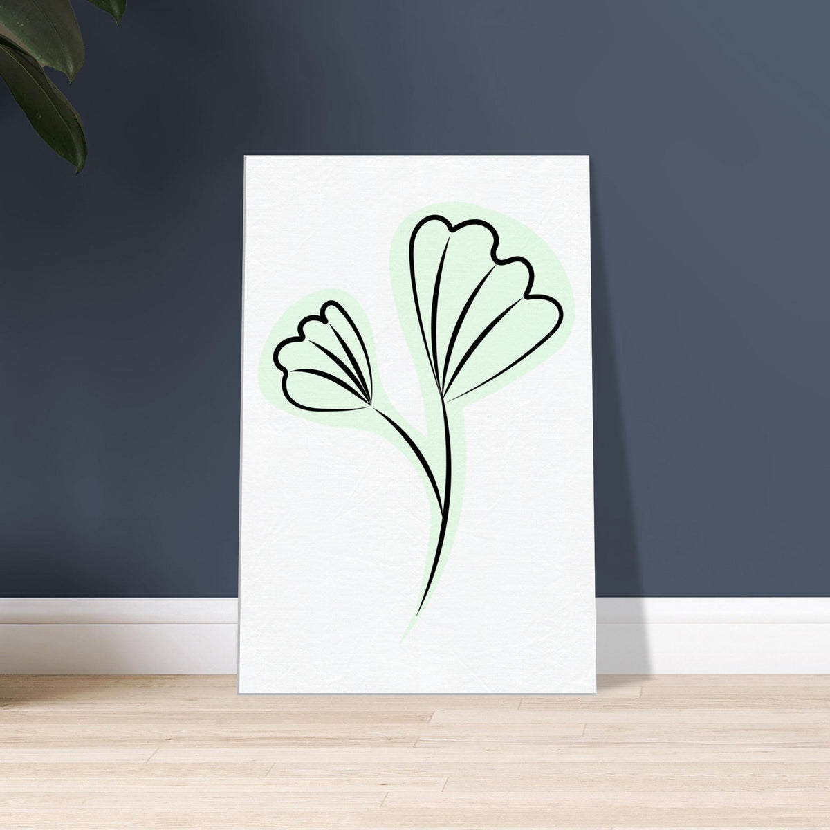 Graceful Greens - Delicate Floral Canvas - 60x90 cm 24x36″ - Canvas Prints