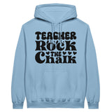 Lessons in Style - Chalkboard-Inspired Design - Light Blue - hoodie