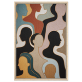 Gift Connections – Abstract Faces Framed Canvas - - Canvas