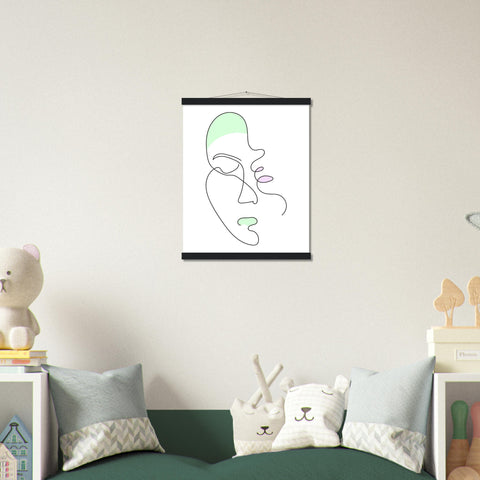 Image of Minimalist Masterpiece - Magnetic Wooden Hanger Poster