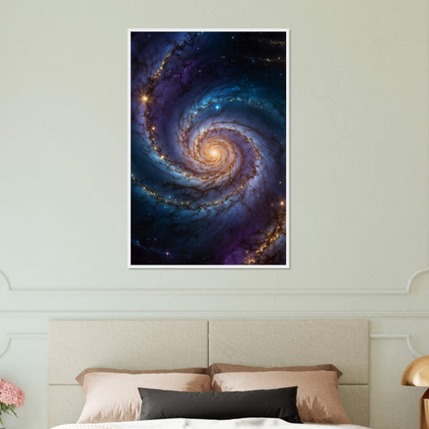 Image of Celestial Dance - Framed Galaxy Art Print