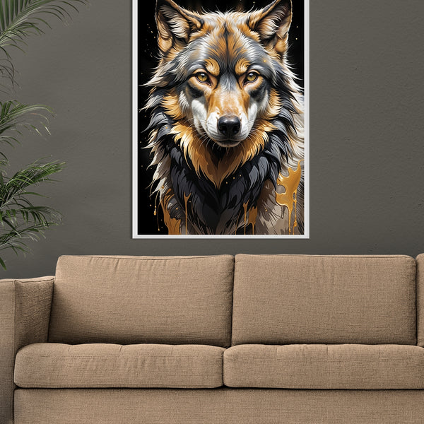 Golden Gaze of the Wild - - Framed Posters