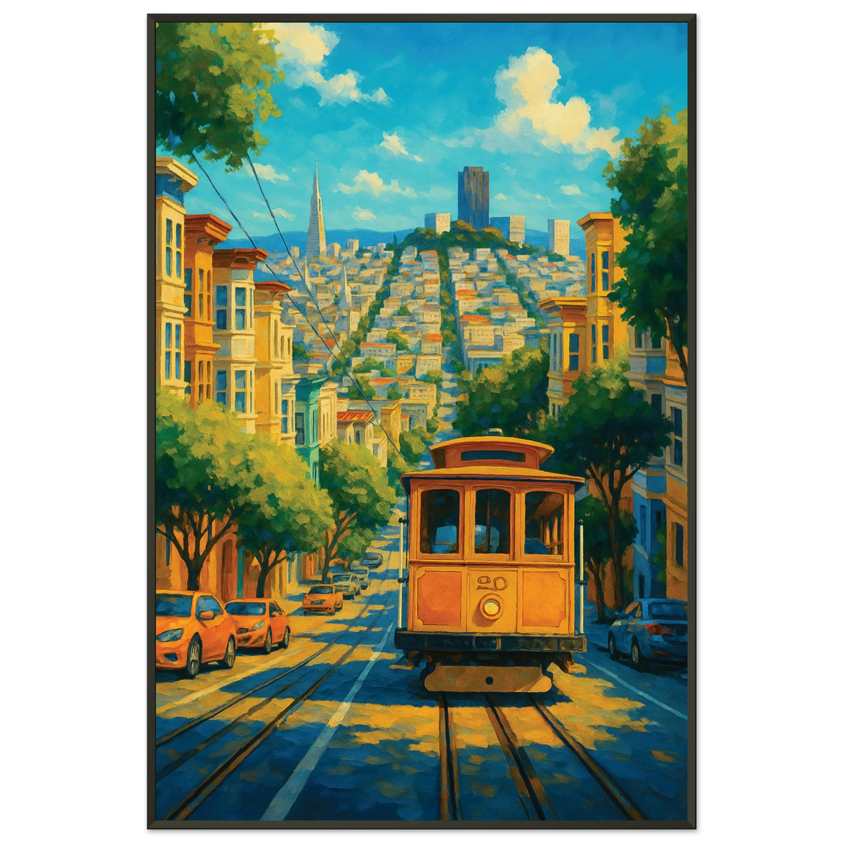 Gift City Memories – Metal Framed San Francisco Poster - Default Title - Metal Framed Posters