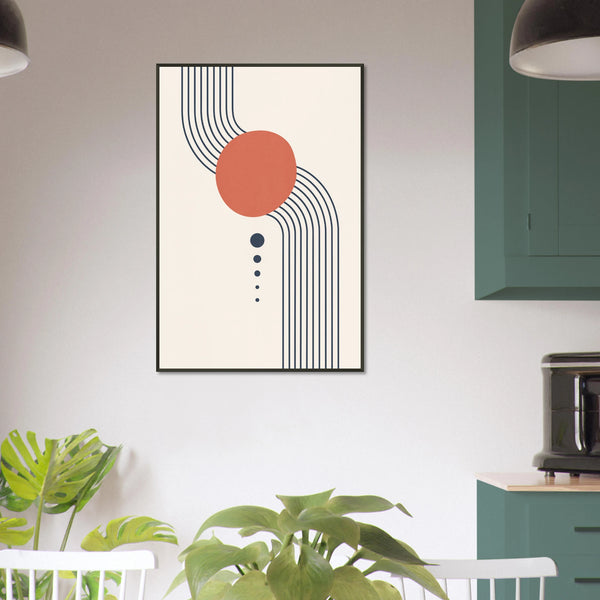 Gift Balance – Minimal Line Metal Framed Poster - Default Title - Metal Framed Posters