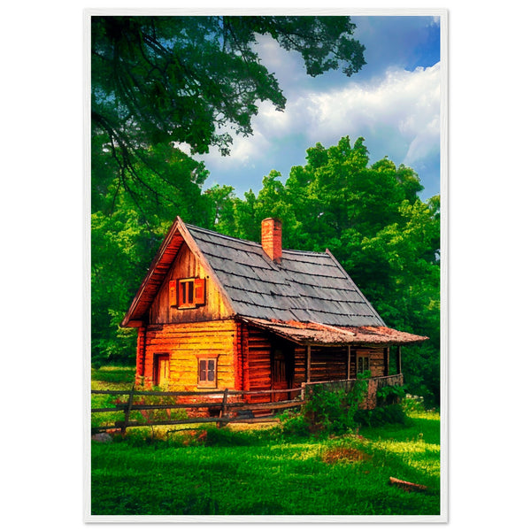 Peaceful Getaway - Framed Poster for Your Home - 70x100 cm 28x40″ White frame - Framed Posters