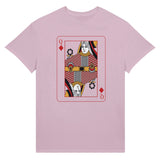 Playing Cards- Q- Ultra Cotton Unisex Crewneck T-shirt - - Print Material