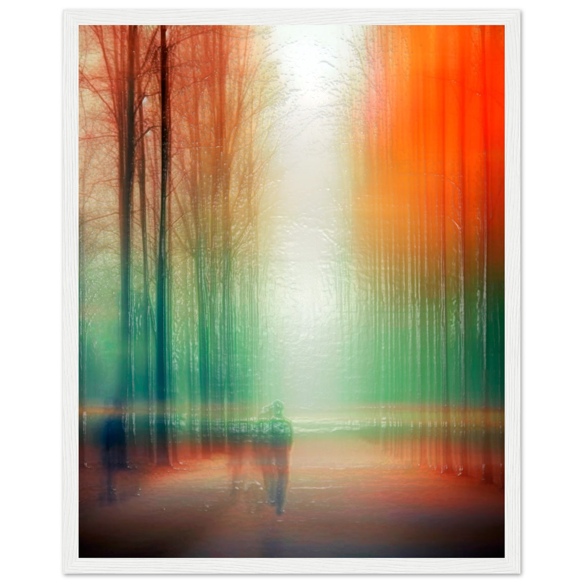 Twilight Walk Through Dreamscape - 40x50 cm 16x20″ White frame - Wooden Framed Posters