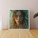 Shattered Reflections of Emotion - 16x16 - Framed Posters