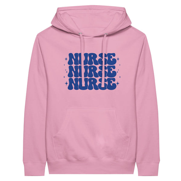 The Heartbeat of Care - Nurse Pullover Hoodie - Light Pink - Hoodies