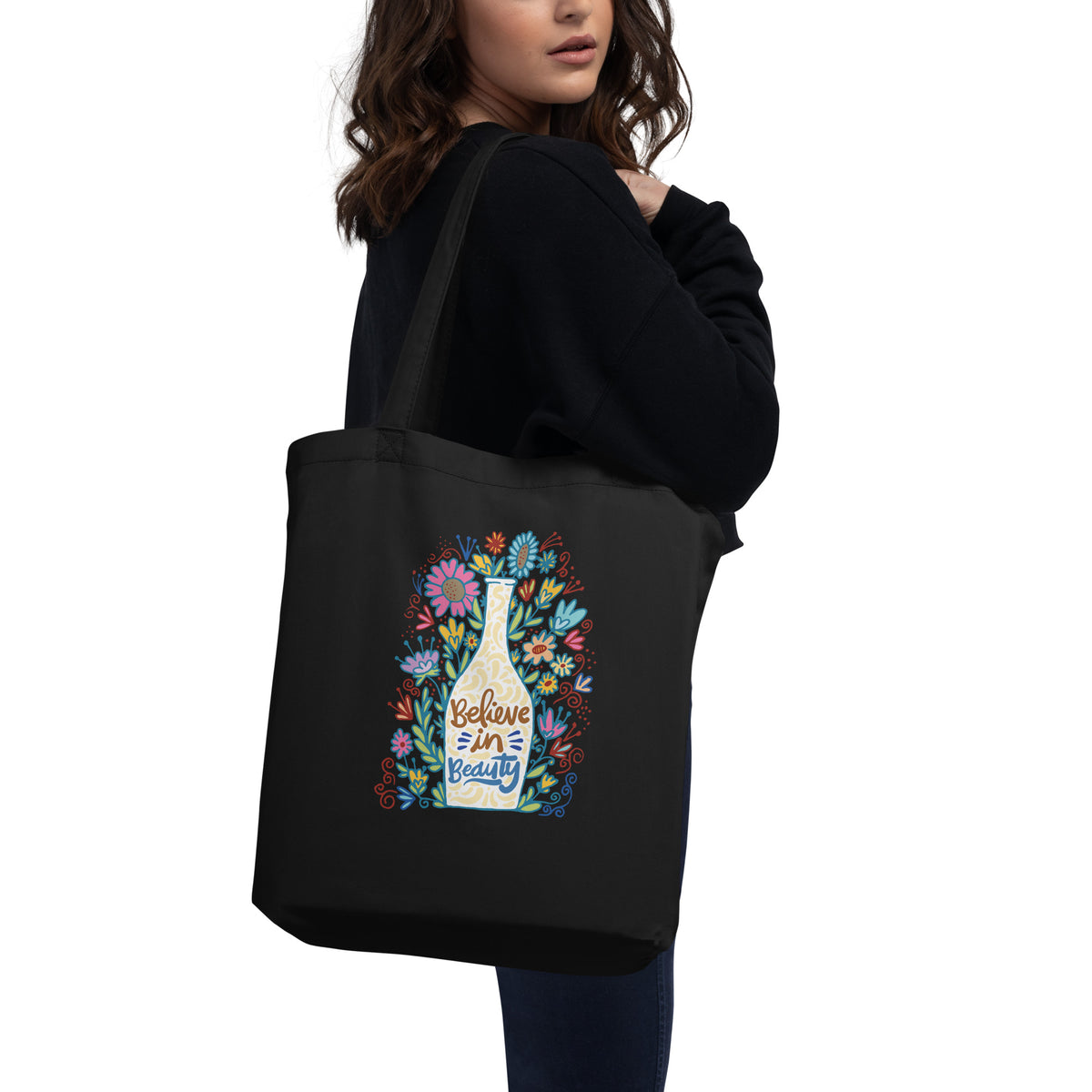 Believe in Beauty - Tote Bag of Inspired Elegance - - Tote Bags