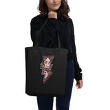 Revolutionary Art - Pink-Haired Muse Tote - Black - Tote Bags