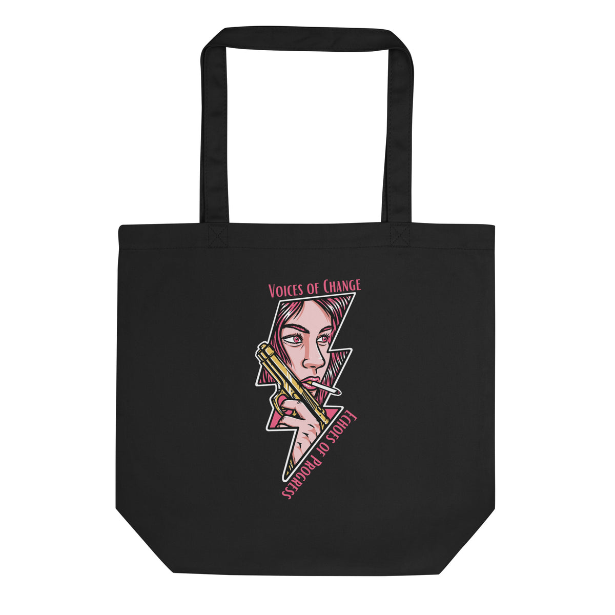 Revolutionary Art - Pink-Haired Muse Tote - - Tote Bags