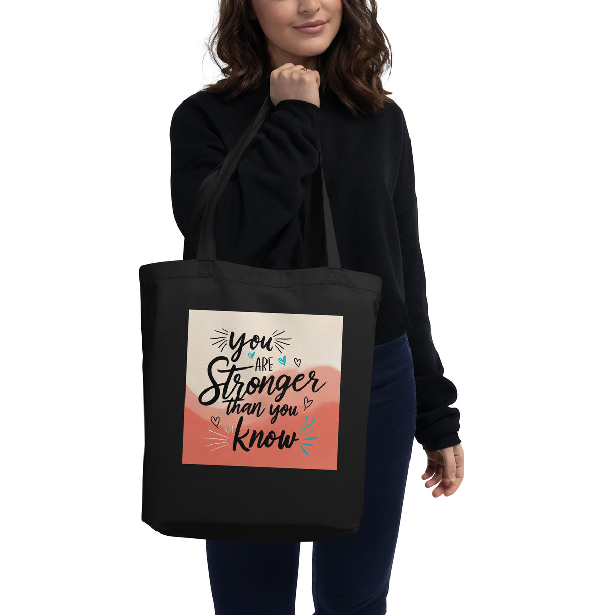 Stronger Than You Know - Uplifting Bag - - Tote Bags