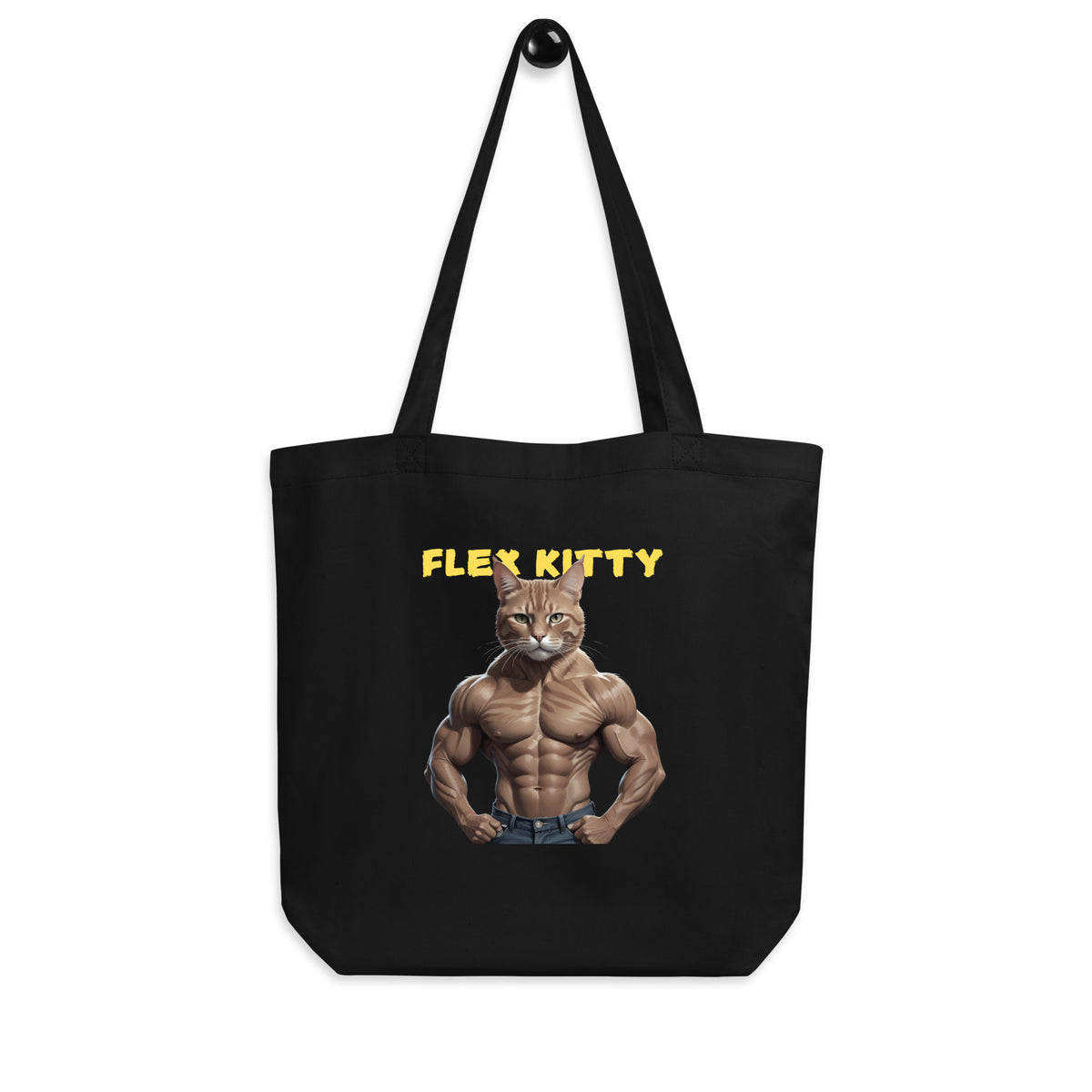 Muscle Meow Eco Tote - Power in Every Purr - Default Title - Tote Bags