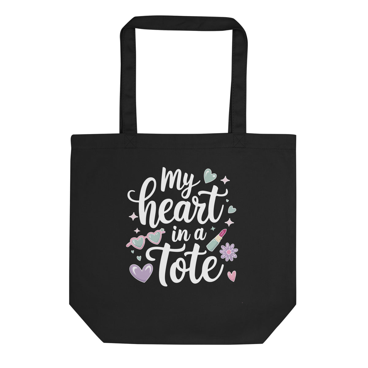 Stylish and Romantic Tote Bag – Perfect Gift for Your Girlfriend - Black - Tote Bags